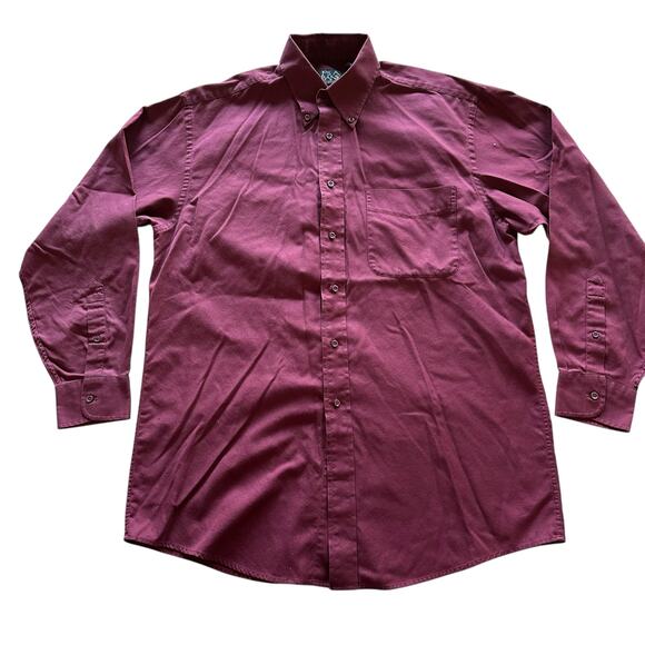 Mens Shirt Bundle Size Medium Grey Maroon Button Down Professional Work Church - Picture 3 of 9